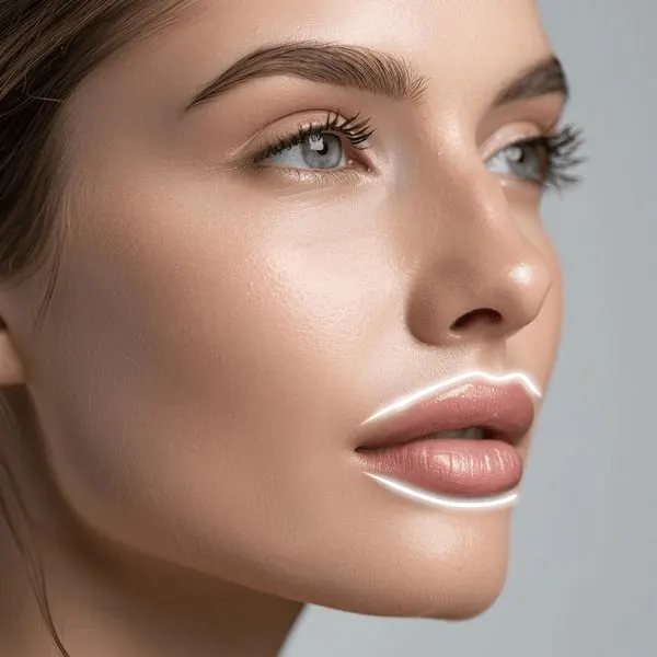 Lippen aufspritzen mit Hyaluron